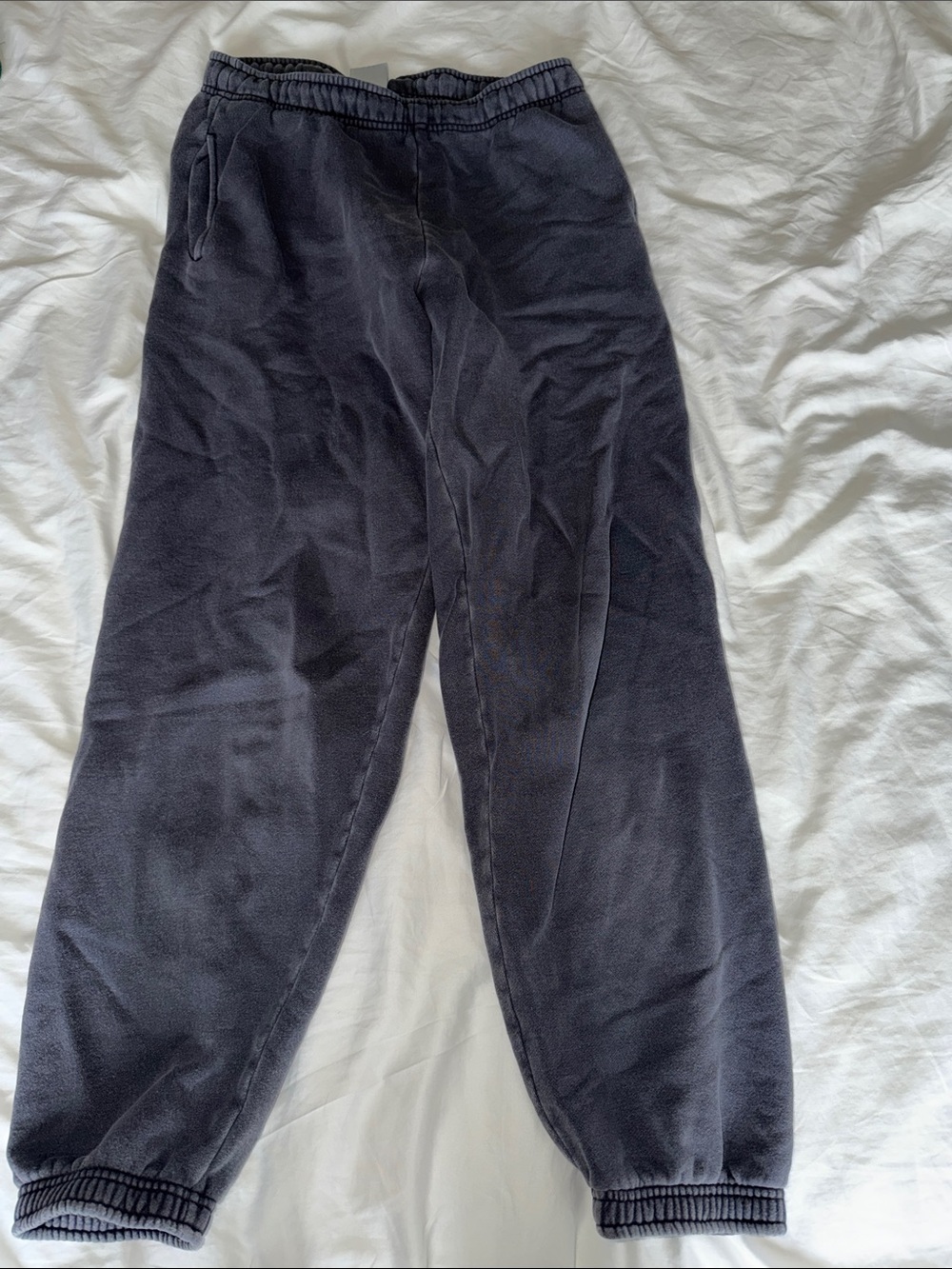 TNA CozyAF Black Fleece Joggers for Women